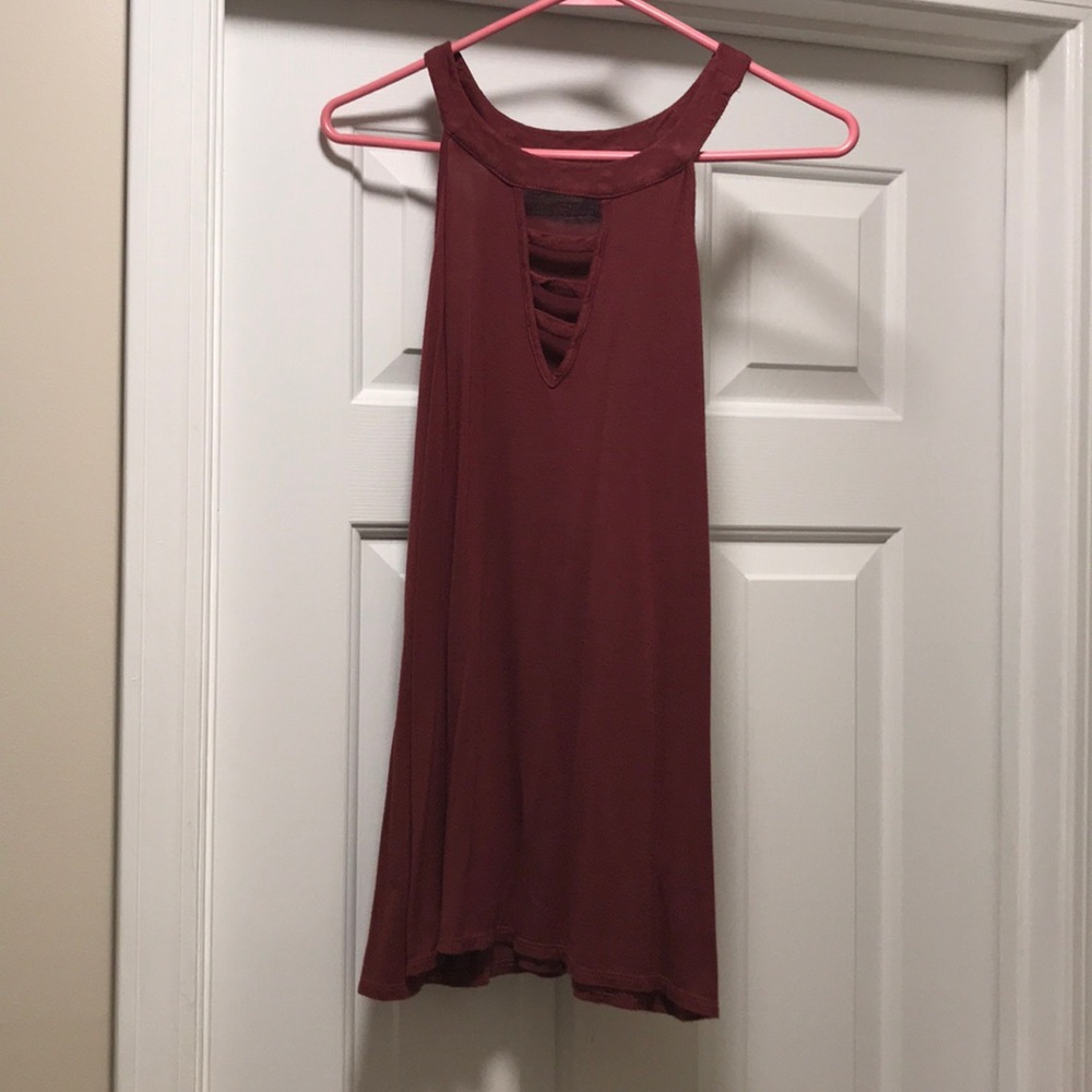 Boutique Maroon Tank